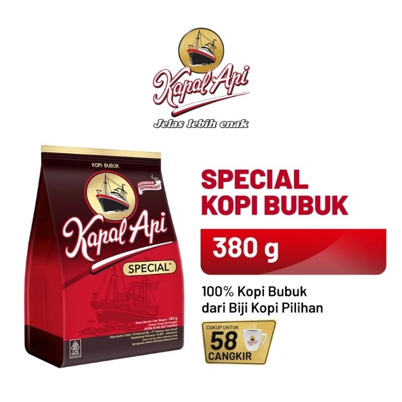 

KAPAL API KOPI HITAM SP MERAH 350G