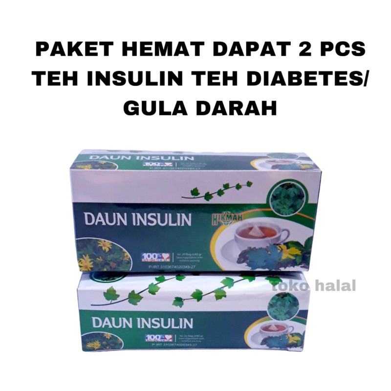 

(PAKET HEMAT DAPAT 2 PCS) TEH CELUP DAUN INSULIN Teh herbal alami menurunkan diabetes/gula darah