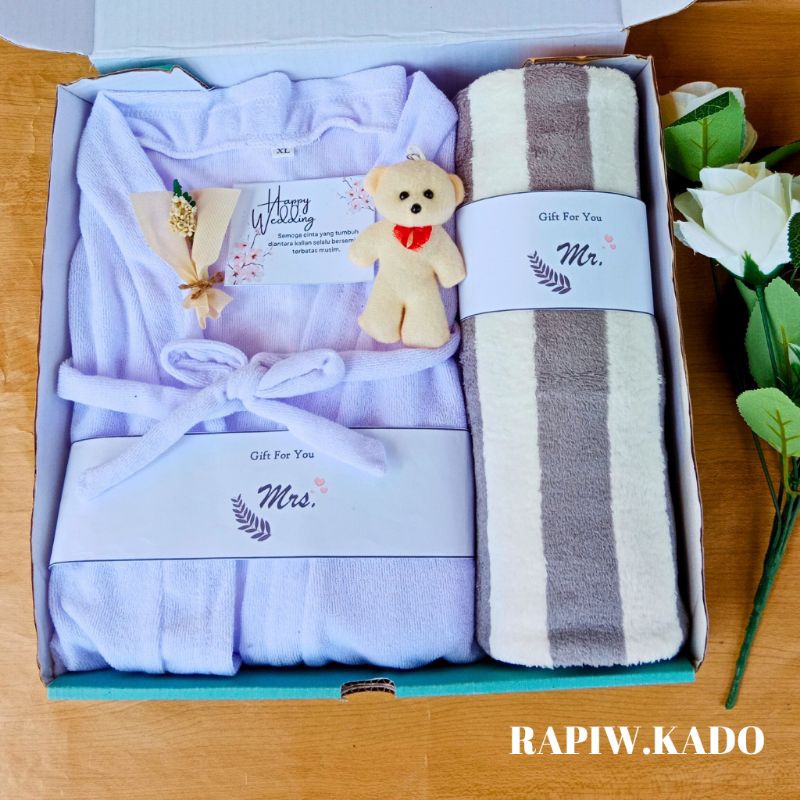 Tivana Home Hampers Handuk Kimono Handuk Seserahan Kimono Set Kado Wedding Kimono PremiumHampers
