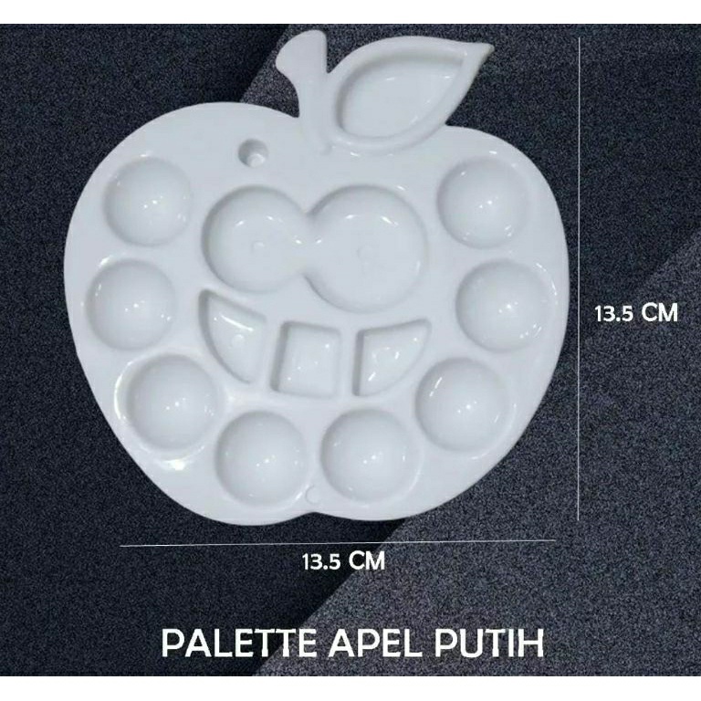 

ART G19V LUSIN PALET LUKIS APEL PUTIH PIRING CAT AIR WADAH CAT AIR PALLETE