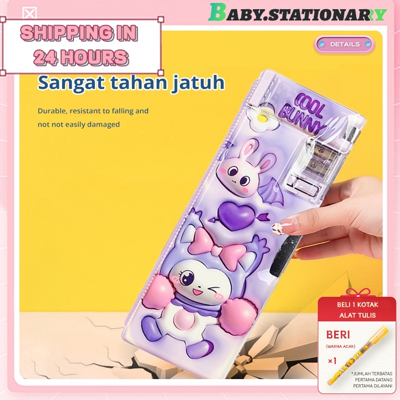 

ART F48T Tempat Pensil 3D Tempat Pensil Anak Sekolah TK Karakter Timbul Desain 3D Favorit Kartun