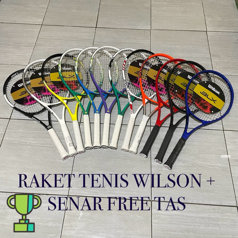 RAKET TENIS WILSON BABOLAT HEAD + SENAR FREE TAS IMPORT