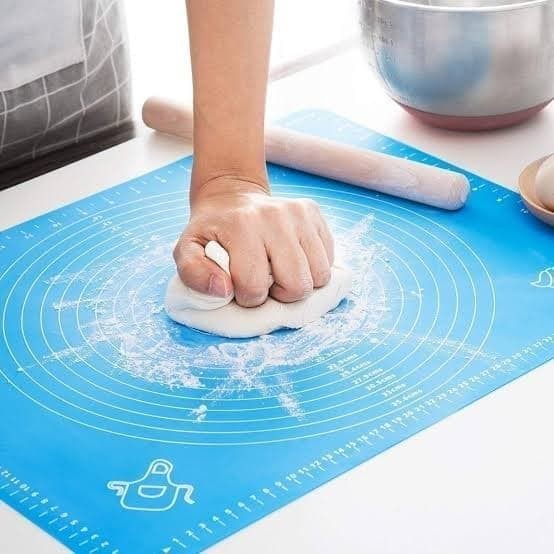Alas Adonan Kue Silicone Baking Pastry Silikon Mat Anti Lengket Besar Kecil Bagus Premium