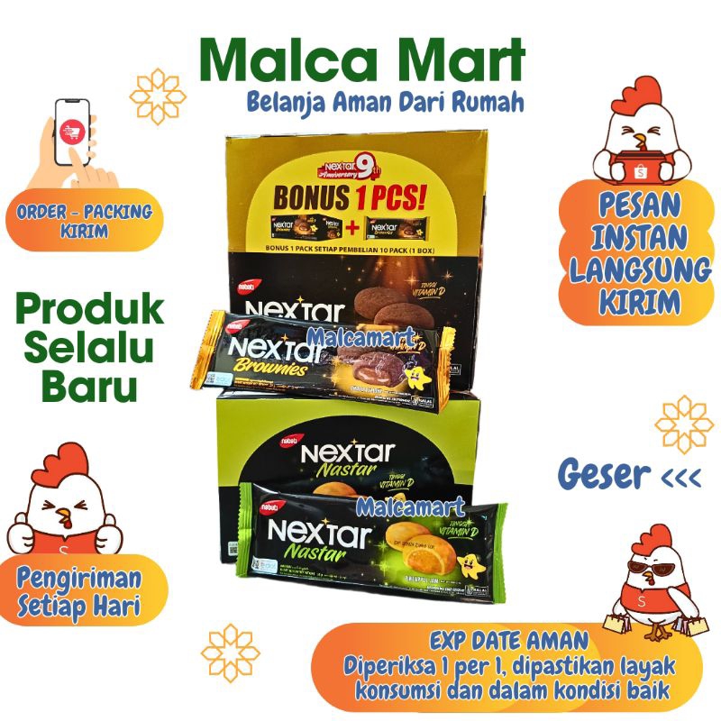 

Nabati Nextar Goguma / Nextar Brownies Coklat 10 pcs @34 gram