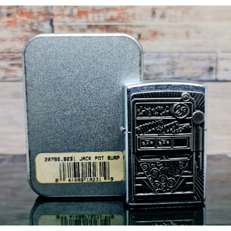 Zippo Barrett Smythe Jackpot Emblem Surprise Double Stamp