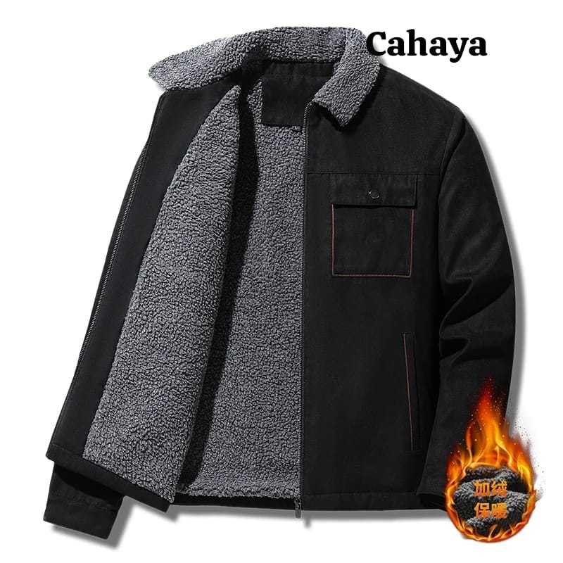 Cahaya - Jaket Bomber Pria/Jaket Bomber Bulu Korean Style
