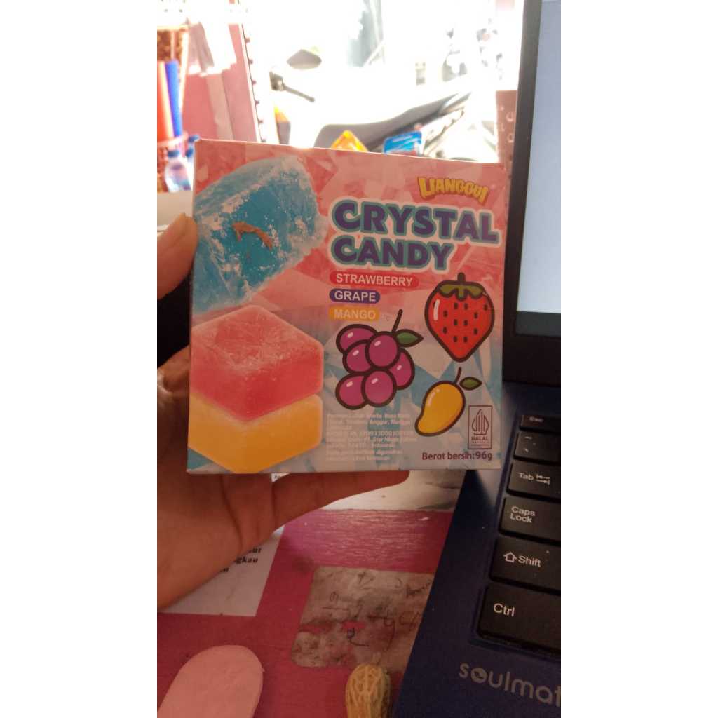 

CRYSTAL CANDY 1 PACK LIANGGUI 96GR PERMEN LILIN