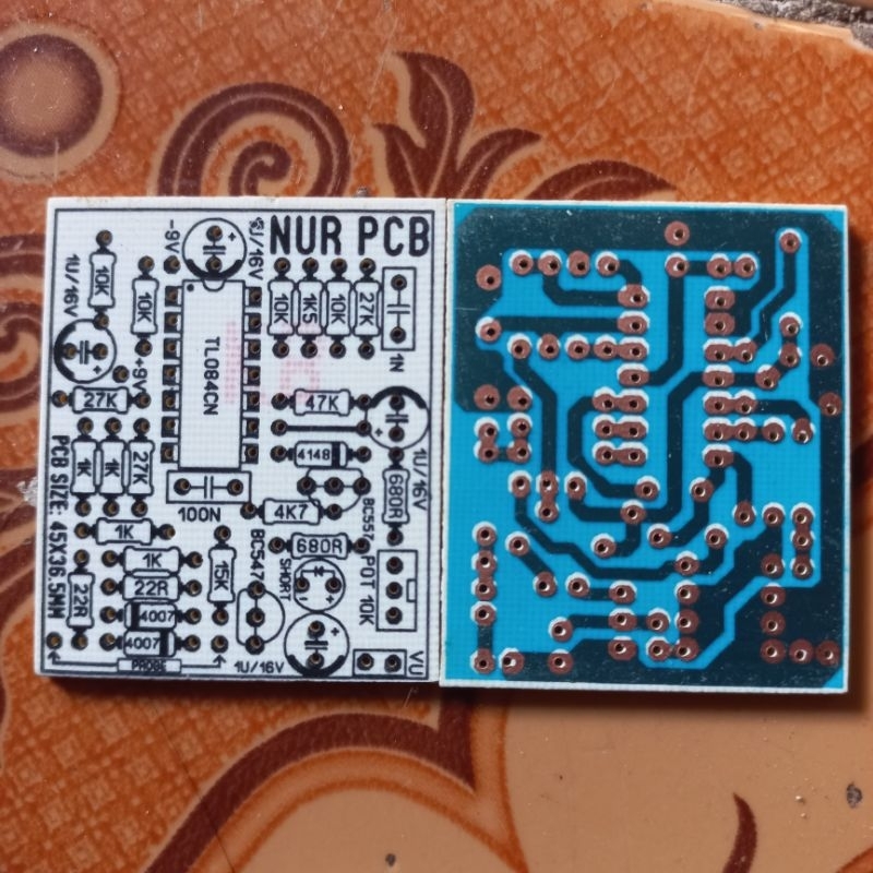 PCB ESR analog + proteksi tegangan alat tes elko elco tester resistansi kapasitor TL084