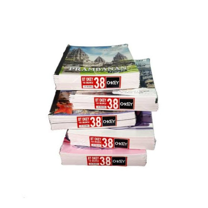 

Buku OKEY 38 dan 32 Lembar // Buku Tulis Untuk Anak Sekolah // Harga Untuk 1 PAK (isi 10)