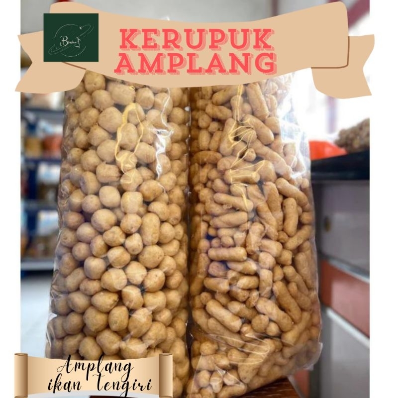 

kerupuk Amplang/Ikan Tenggiri 1kg Bulat dan Panjang