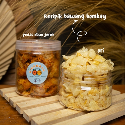 

Keripik Bawang Bombay Crispy (kemasan foil)