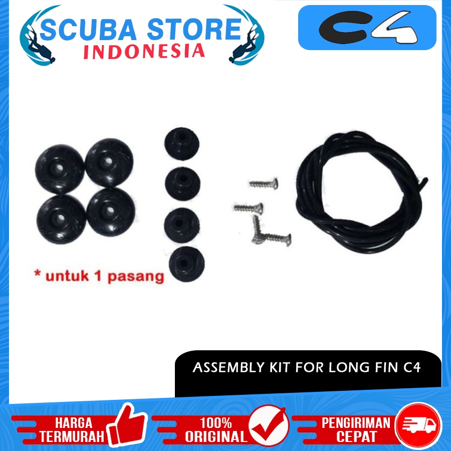 Spare Part Assembly Kit Long Fin Blade Fixing Set Fins C4 Kaki Katak Freediving Freedive