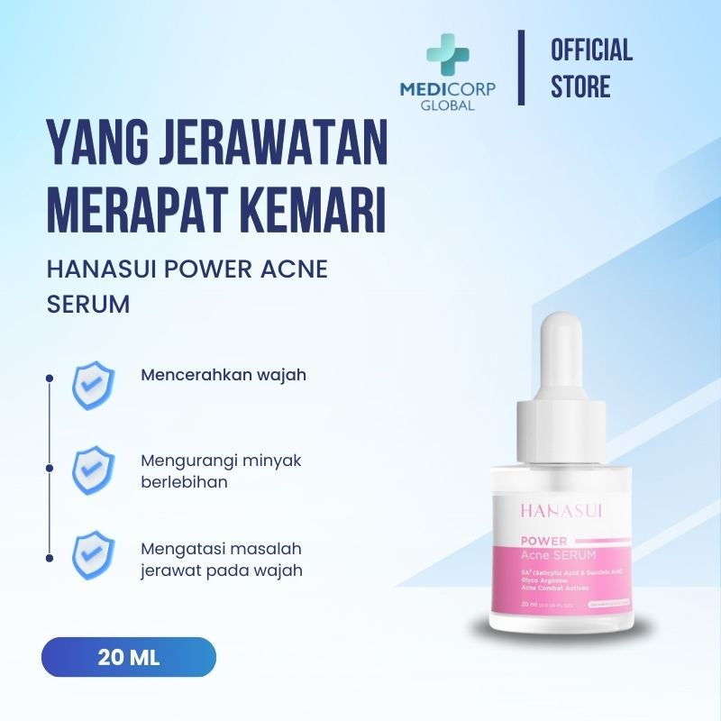[MEDICORP] Hanasui power acne serum - menghilangkan jerawat dan bekas + glowing