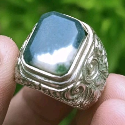 Cincin Batu Akik Ijo Garut