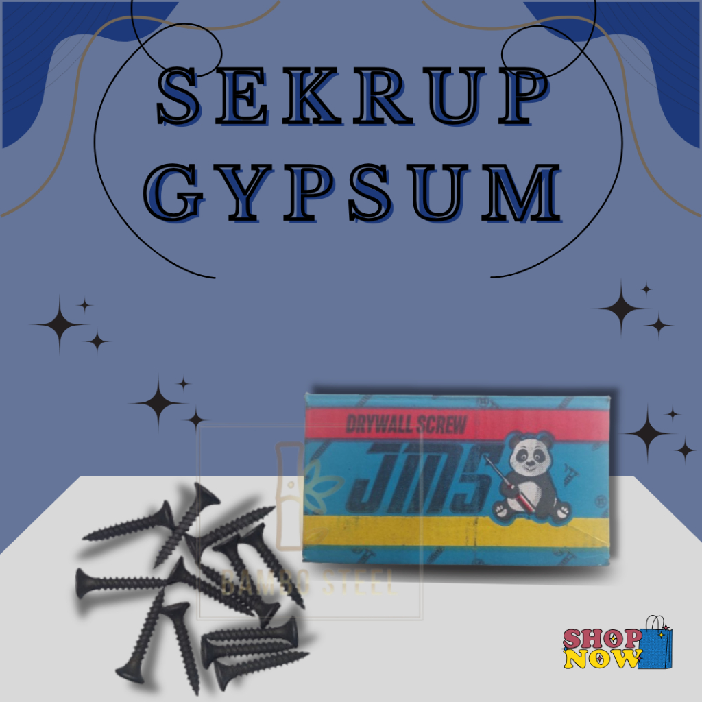 1 Sekrup Gypsum 6x1 JMS PANDA/Skrup Gypsum/Gypsum Baja/Drywall Screw/Skrup Baja 1kg