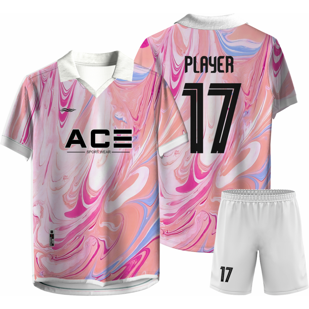 Jersey Futsal Custom Jersy Futsal Full Printing Kerah  Nama Sendiri