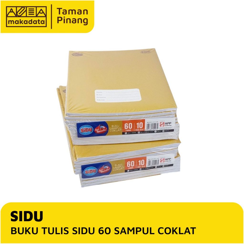 

BUKU TULIS SIDU 60 LEMBAR SAMPUL COKLAT ISI 10 PCS (1 PACK)