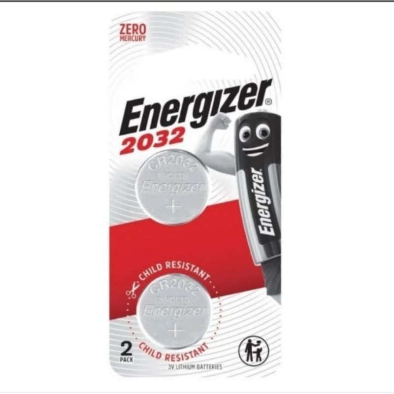 Baterai CR 2032 Energizer Batre Kancing/Battery Lithium CR2032 Energizer