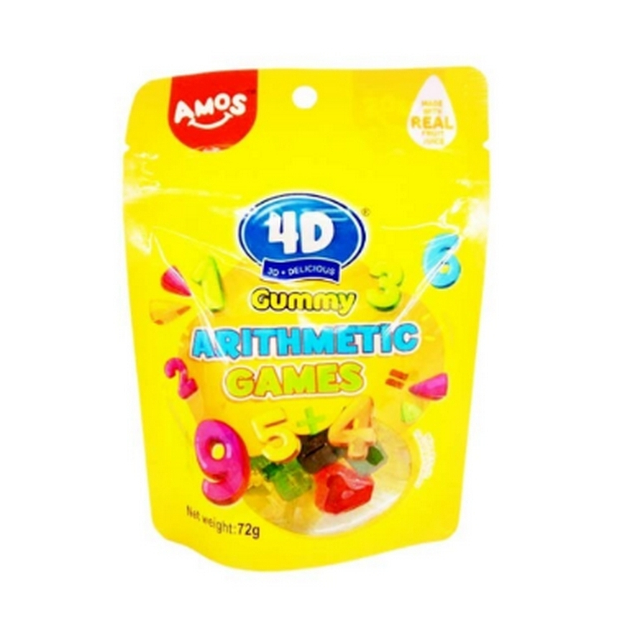 

Amos 4D Gummy Fruits 72gr / Permen Lunak / Permen Jelly Buah / Permen Bentuk Buah