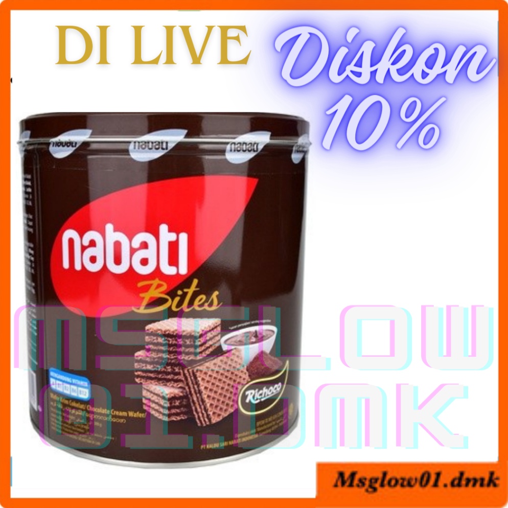 

LANGSUNG KIRIMwafer NABATI COKELAT kaleng promo murah rasa Cokelat 3g diskon 1 di live