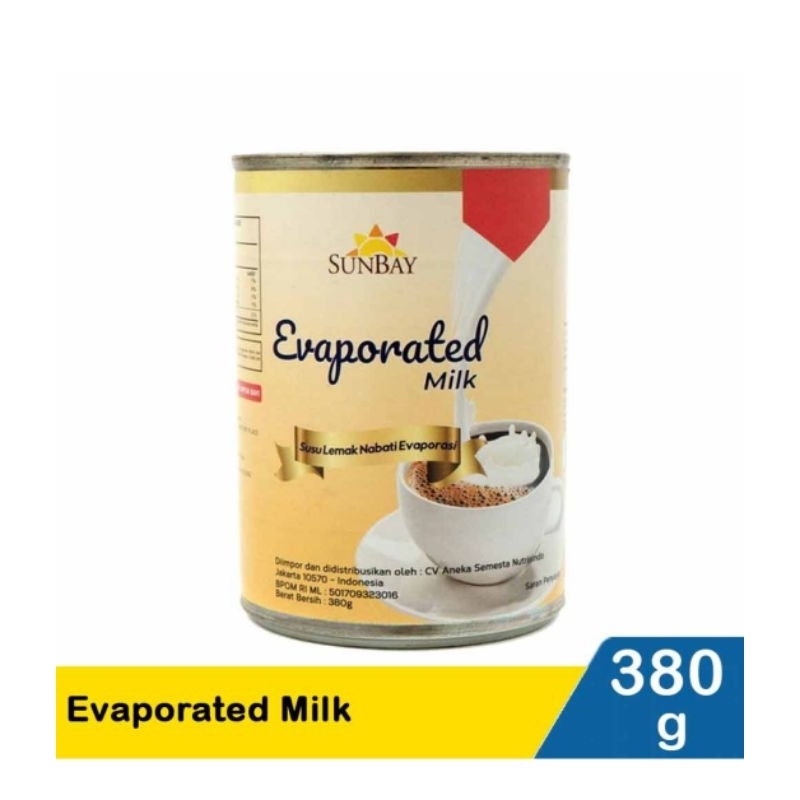 

Sunbay Susu Evaporasi 380 Gr