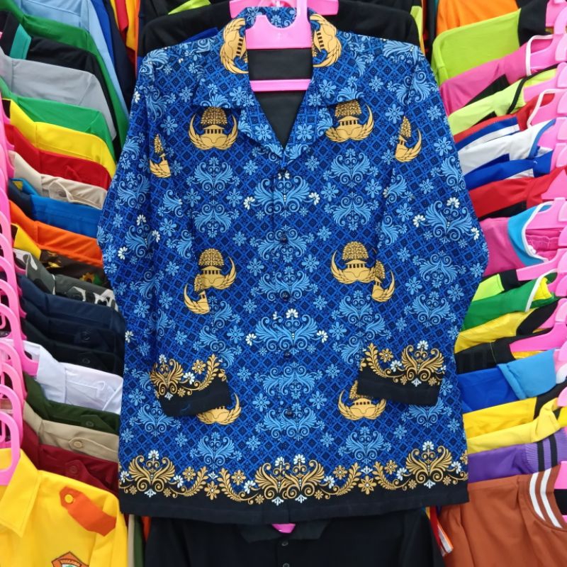 baju korpri PGRI wanita | baju guru | lafis furing terbaru