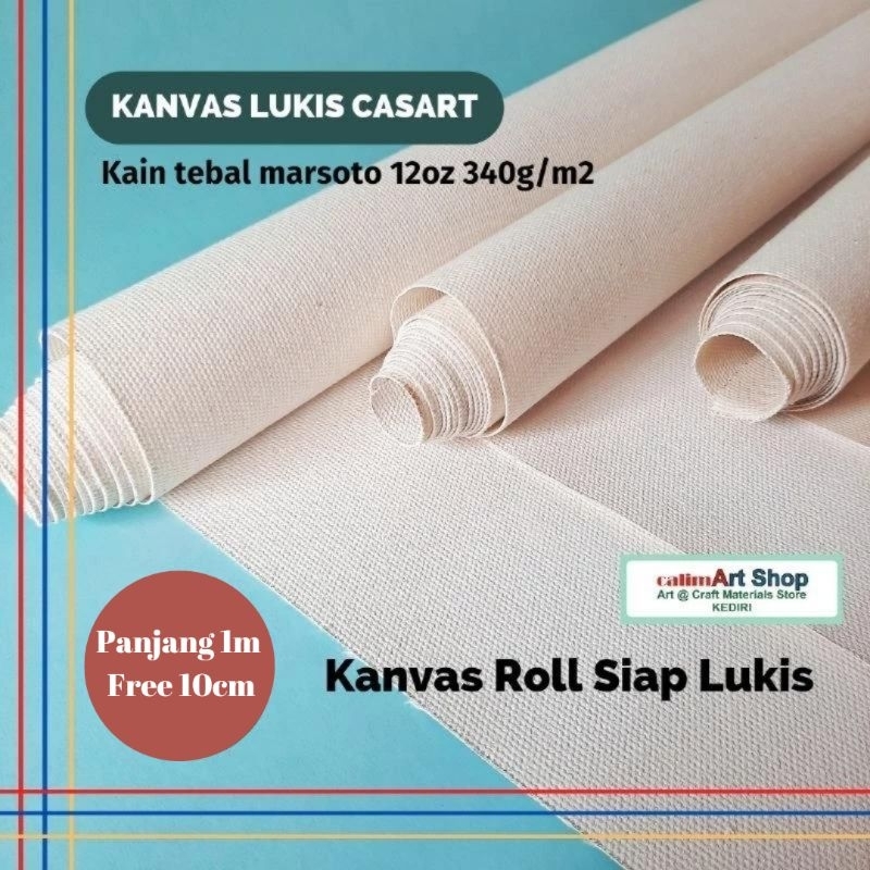 

Kanvas Lukis Roll CASART Siap Pakai 220x157cm