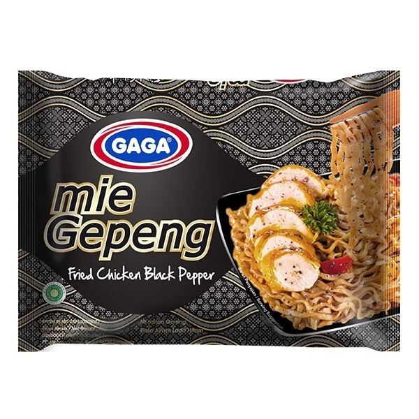 

Mie Gaga Gepeng Fried Chicken Black Pepper 75 g