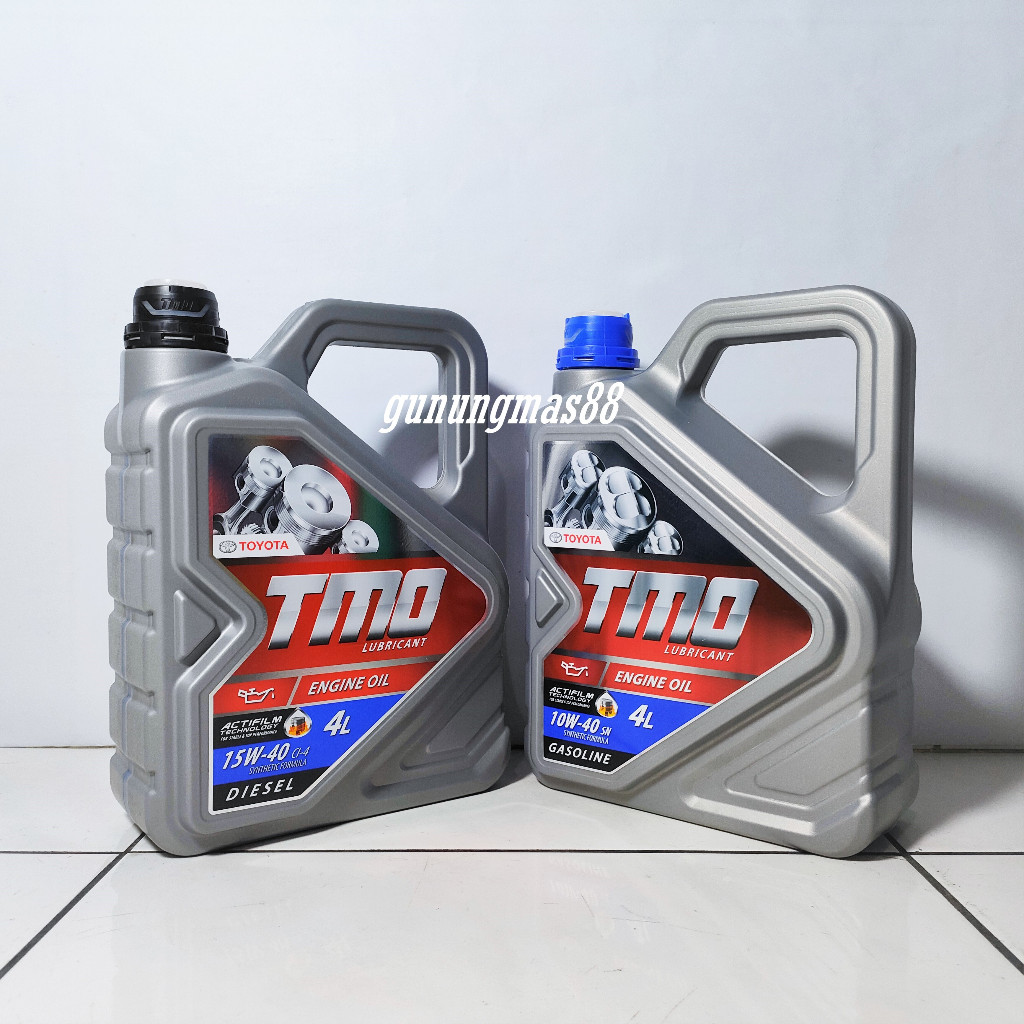Oli Mesin TMO Toyota Motor Oil Diesel SAE 15W-40 - Bensin SAE 10W-40 4 Liter ORIGINAL