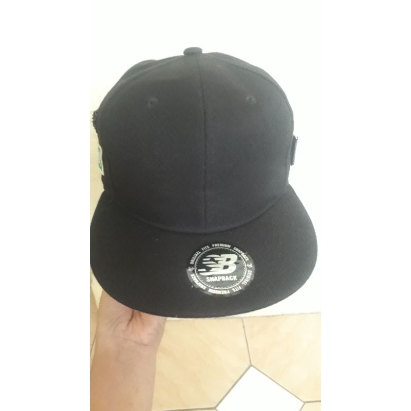 Topi snapback hitam original import SB