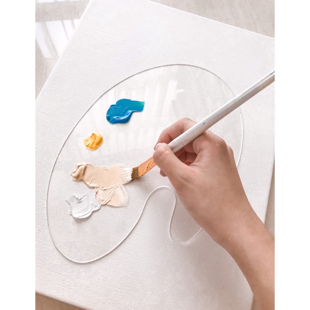 

KODE Y6D7 Acrylic Palette Palet Bening Akrilik ByPainters 29x185Cm 2mm