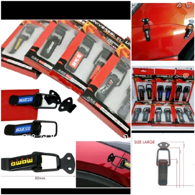 Clip Bumper/Klip Bumper Besar&Kecil 2 Pcs Clip Bumper Racing Universal