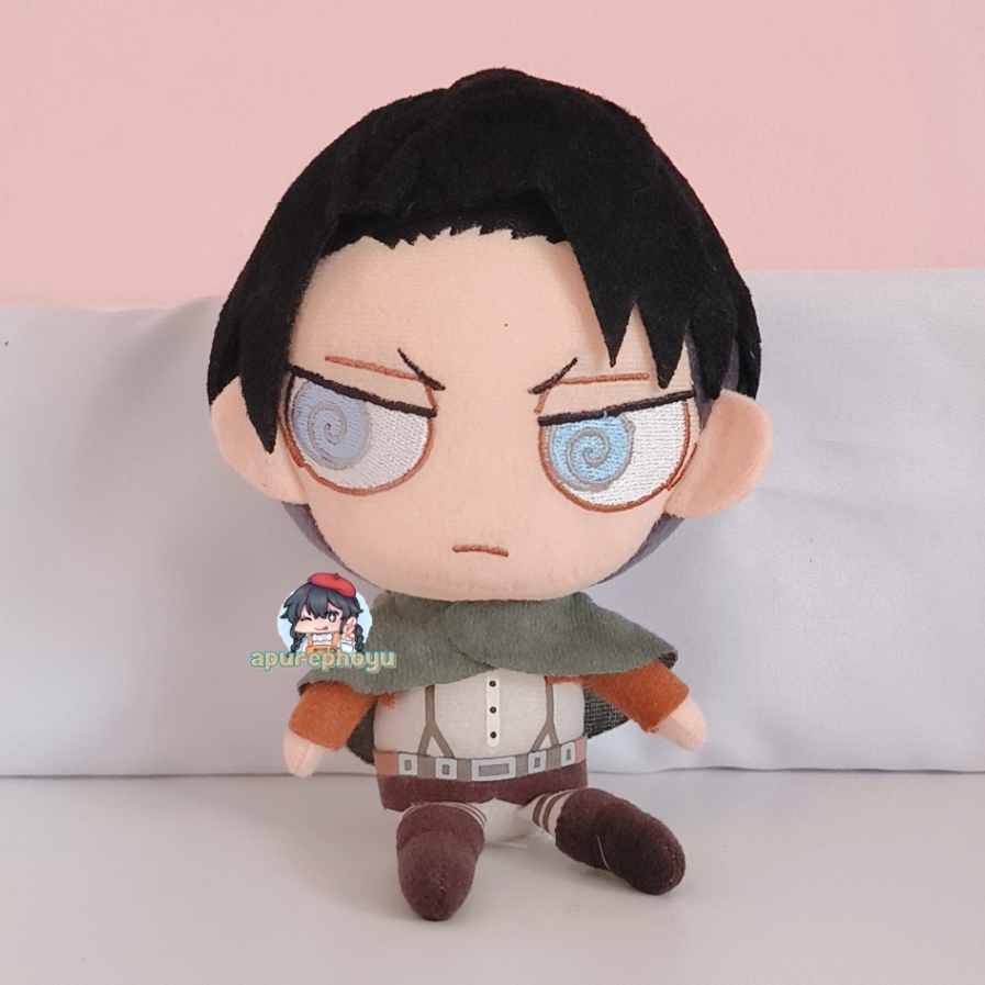 Boneka Attack on Titan Shingeki no Kyojin Levi Ackerman Mini Plush