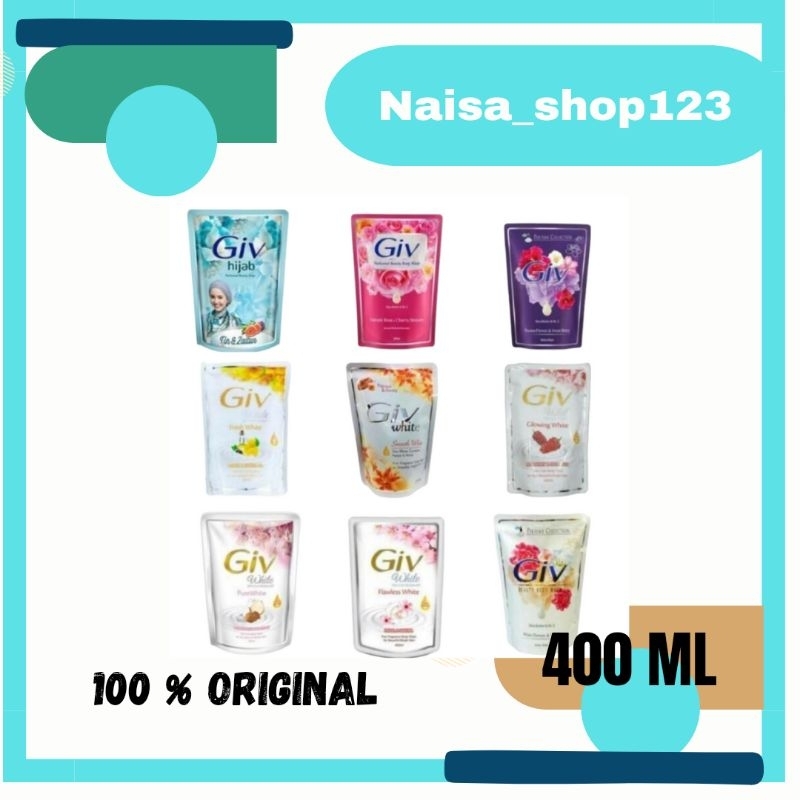 giv sabun cair 400 ml/body wash 400 ml / sabun mandi giv 400 ml