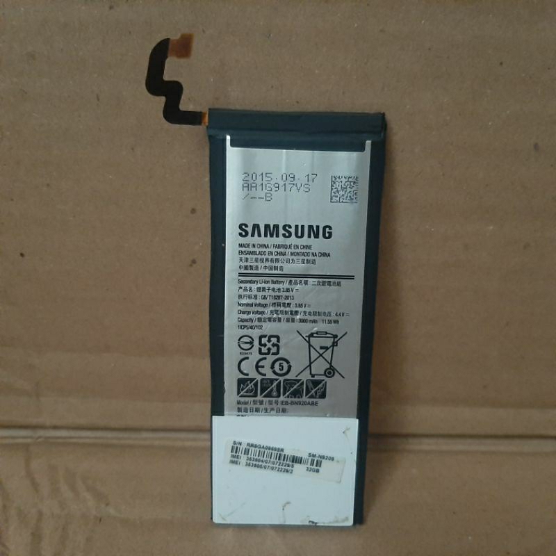 Battery Baterai Samsung Galaxy Note 5 Original