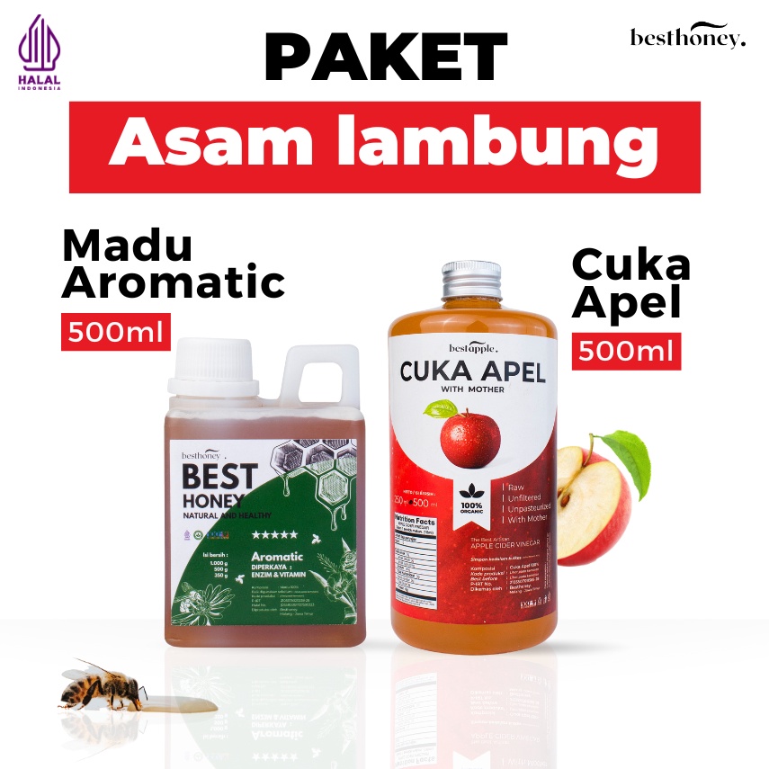 

Produk Oke Paket Bundling Diet Sehat Paket Asam Lambung Cuka Apel 5 ML dan Madu Multiflora Aromatic 5GR Asli