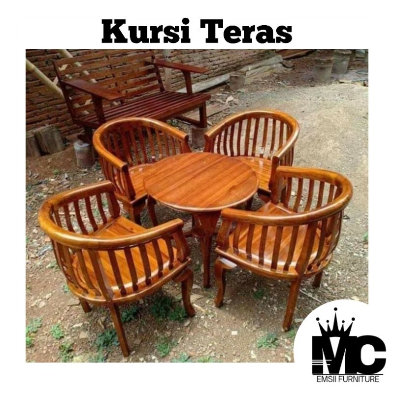 Kursi Teras Minimalis Betawi Jati Kursi Teras Betawi Kursi Teras Jati