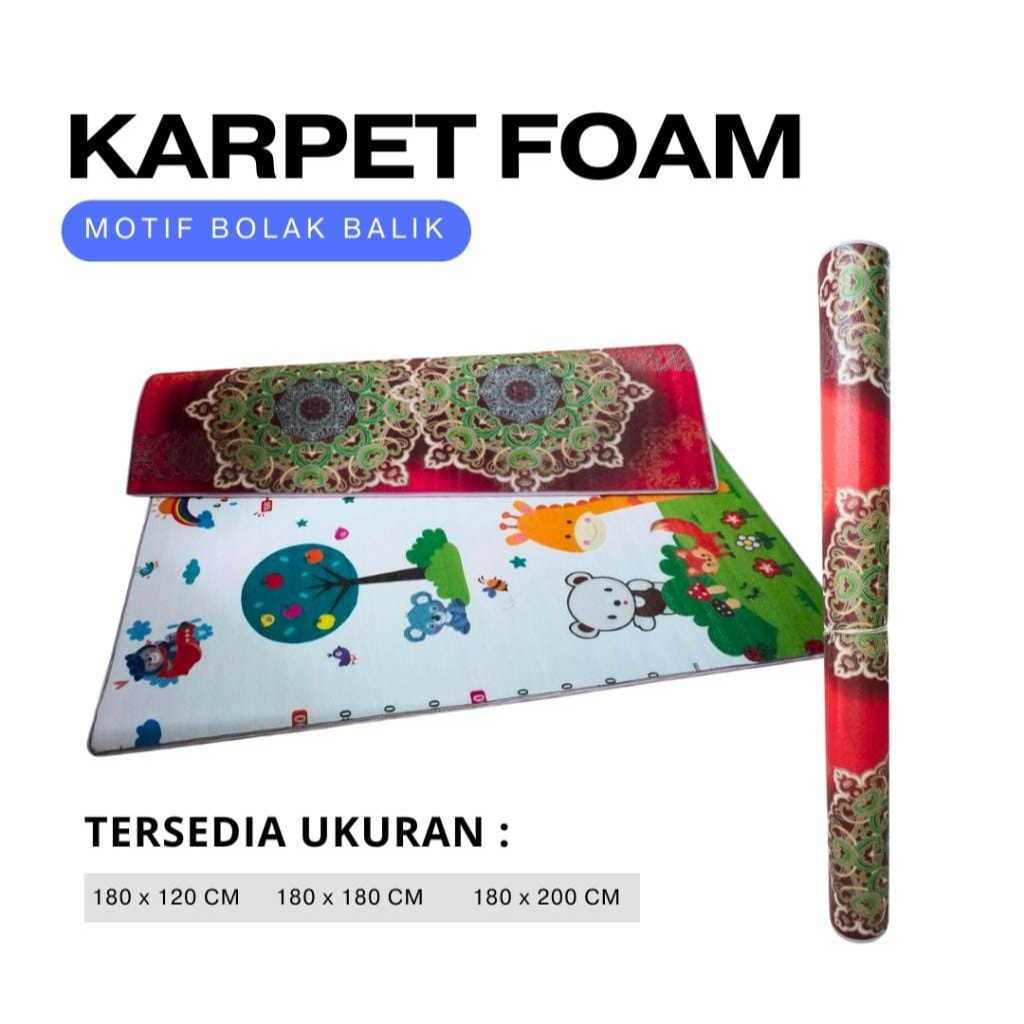 [MDAGROSIR] TIKAR FOAM - KARPET FOAM BOLAK BALIK - TIKAR KARPET LANTAI FOAM KARAKTER MOTIF RANDOM (2