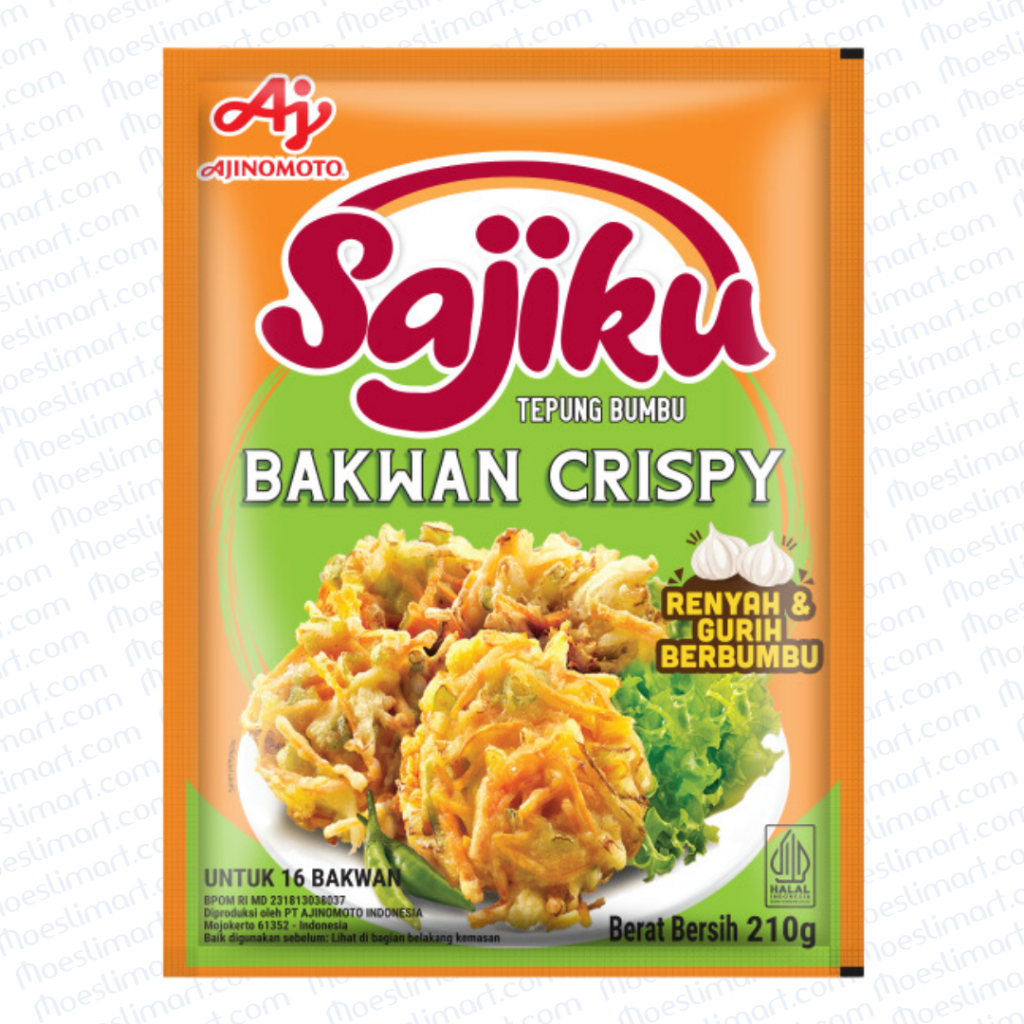 

SAJIKU Tepung bumbu Bakwan Crispy Sachet 210g