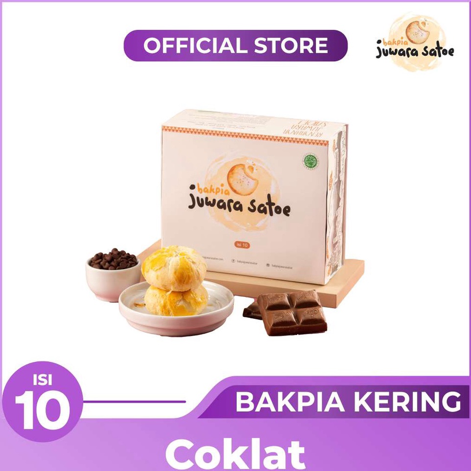 

Yuk di order BAKPIA JUWARA SATOE Isi 1 Bakpia Coklat Oleh Oleh Khas Jogja