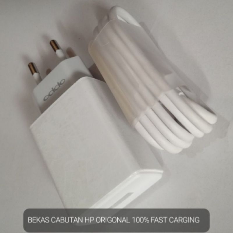 Charger Oppo Original Cabutan Bawaan Hp A12, A15, A17, A31, A1K, A3S, A5s, A39 Ori 100% Fastcharging
