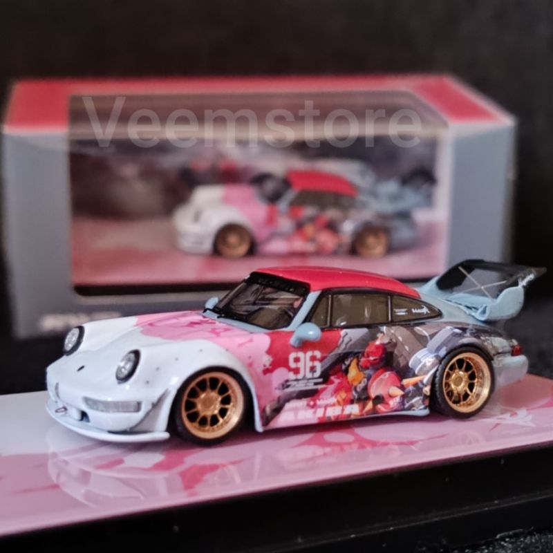 Die Cast 1:64 Porsche RWB 964 Akiba Highwing [OEM] Rauh Welt Bigriff