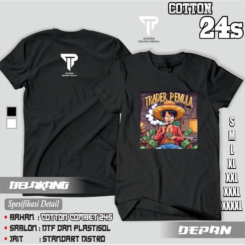 Kaos Trader Pemula keren / Kaos Trader / Cotton 24s PREMIUM