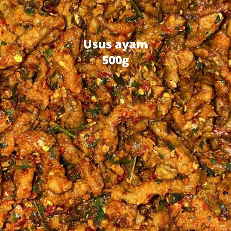 

Terkini usus ayam crispy pedas daun jeruk 5g