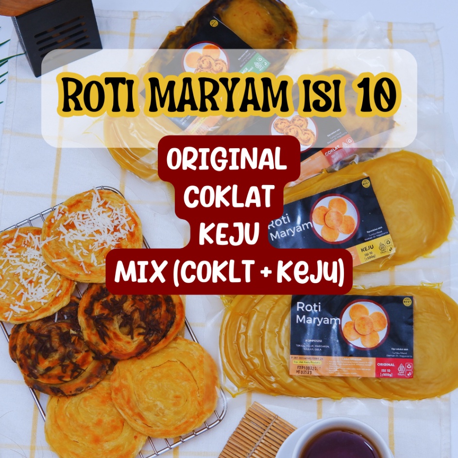 

Produk Ekslusif Roti Maryam isi 1 ORIGINAL COKLAT KEJU MIX COKLATKEJU CANAICANE