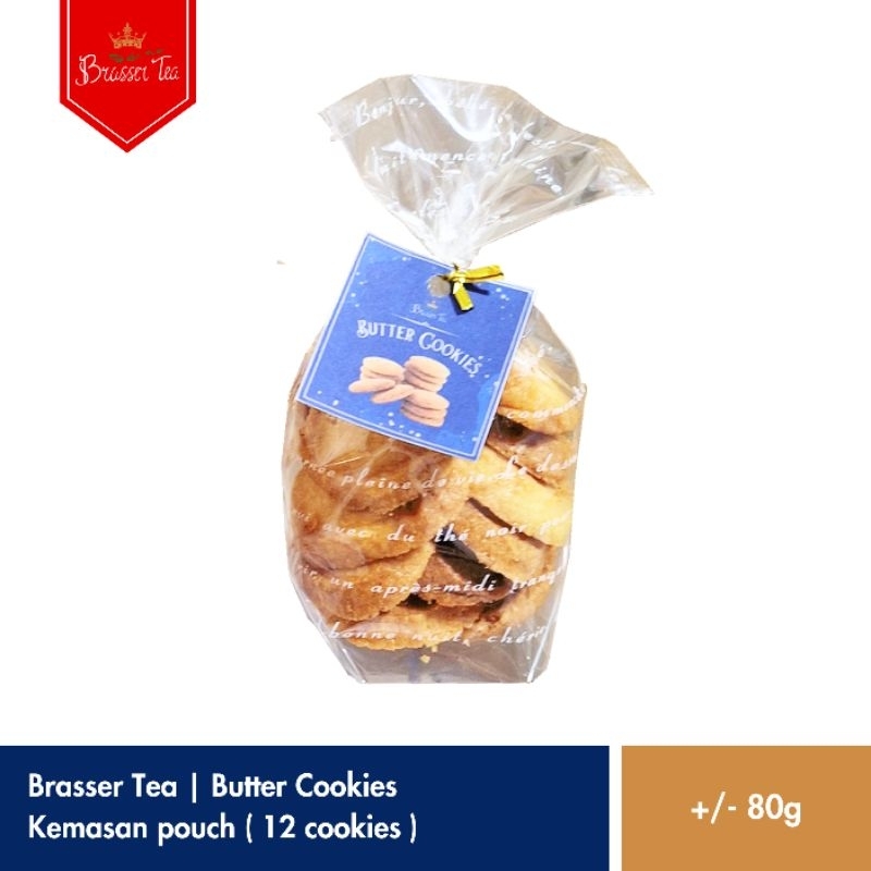 

Brasser Tea Butter Cookies | Kemasan Pouch Isi 12 Cookies (+/- 80gr)