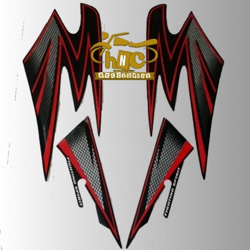 STRIPING RX KING 2003 STICKER RX KING 2003 VARIASI MERAH