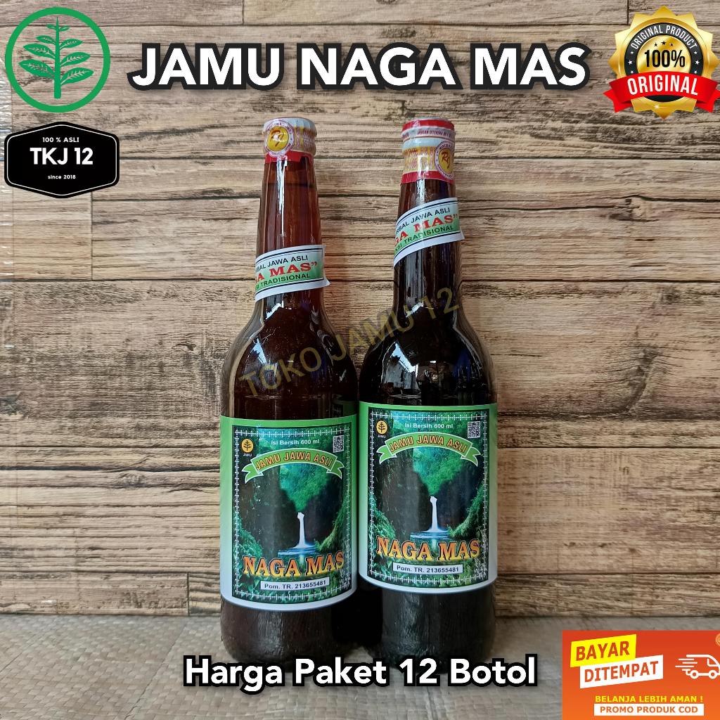 

Jamu naga mas manis pahit asli 600ml paket 1 dus