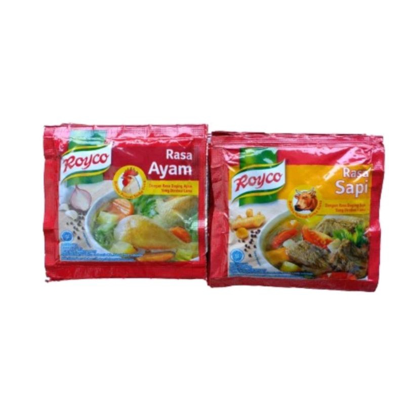 

ROYCO 6 SACHET. ROYCO AYAM 8g & ROYCO SAPI 9g