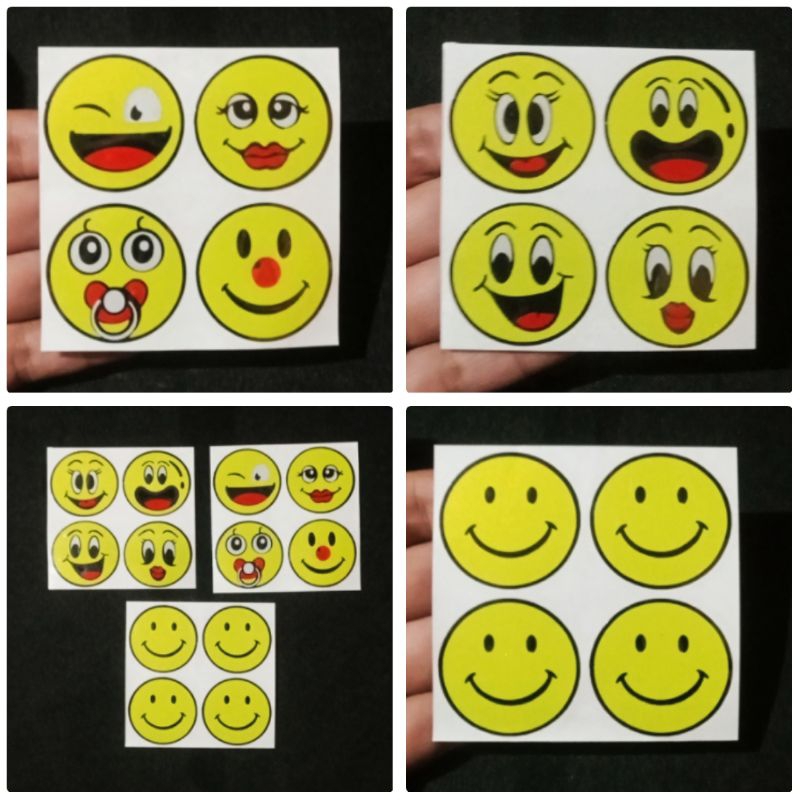 

Sticker Stiker SMILE Cutting
